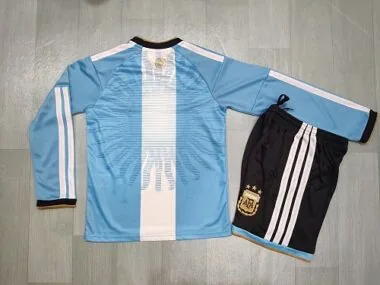 Kids Argentina 2026 Messi Farewell Commemorative Long Sleeve Jersey 16-28