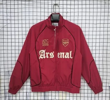 Arsenal 1886 Retro Red Windbreaker Jacket Size S-2XL