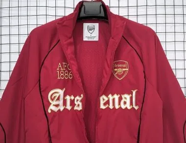 Arsenal 1886 Retro Red Windbreaker Jacket (S-2XL)