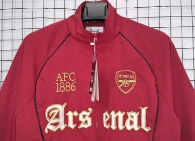 Arsenal 1886 Retro Red Windbreaker Jacket (S-2XL)
