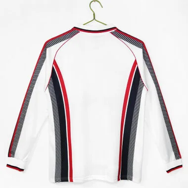 Retro AC milan 1997/98 away long sleeve soccer Jersey (S-XXL)