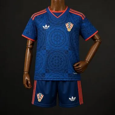 kid kit Croatia 2026/27 Away Soccer Jersey size 16-28