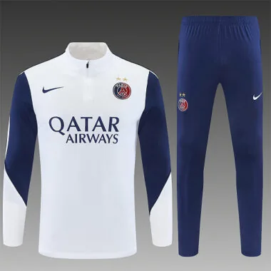 PSG 2026/27 White Half zipper Training Suit S-2XL