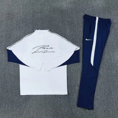PSG 2026/27 White Half zipper Training Suit (S-2XL)