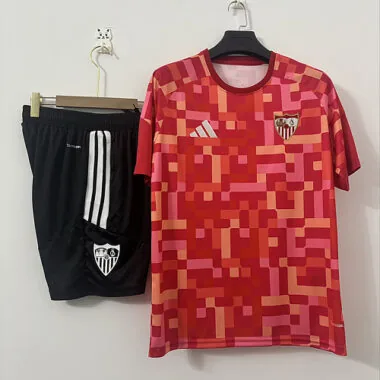 Sevilla FC 2026/27 Red And orange Training Suit Size S-2XL