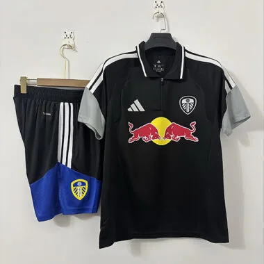 Leeds United 2026/27 Black And Gray POLO Suit Size S-2XL