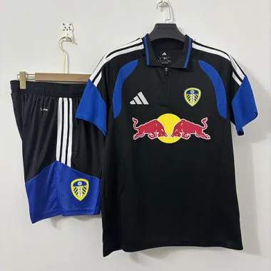 Leeds United 2026/27 Black POLO Suit Size S-2XL
