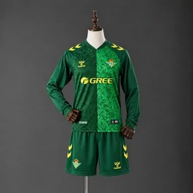 Real Betis 2026/27 Away Long Sleeve Kids kit Size16-28