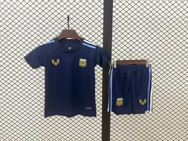Kids Argentina 2026 Dark BLue Training Jersey 16-28